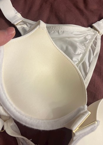 Beyaz Minimalist Bohem Tarzı Sütyen ve Külot - Görsel 4