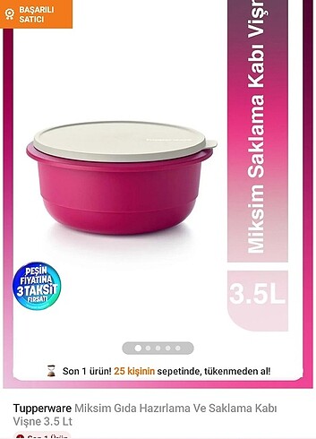 Tupperware Tupperware miksim hazırlama ve saklama kabı 3.5lt