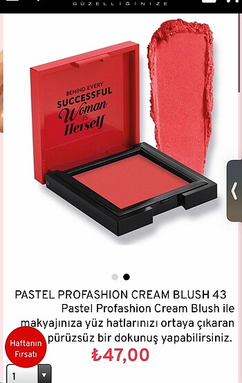 Pastel krem allık