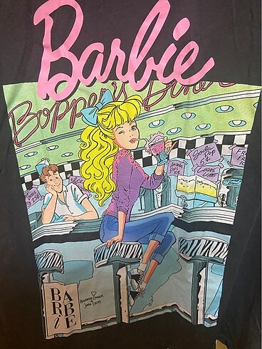 xl Beden gri Renk Lcw lisanlı barbie tişört