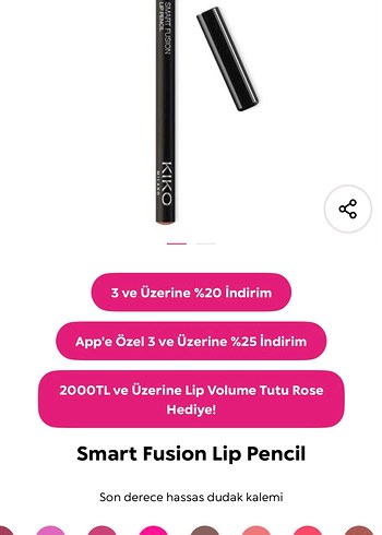 Kiko Smart Fusion Dudak Kalemi 33