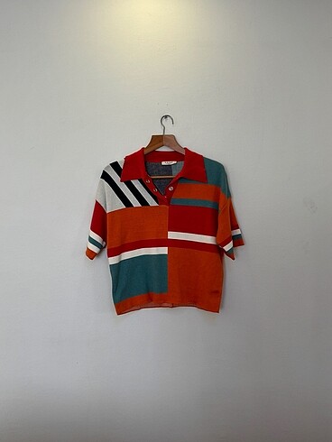 Renkli polo yaka tshirt