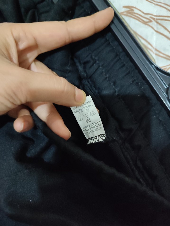 Siyah Rahat Kesim Kadın Eşofman Altı - Görsel 4