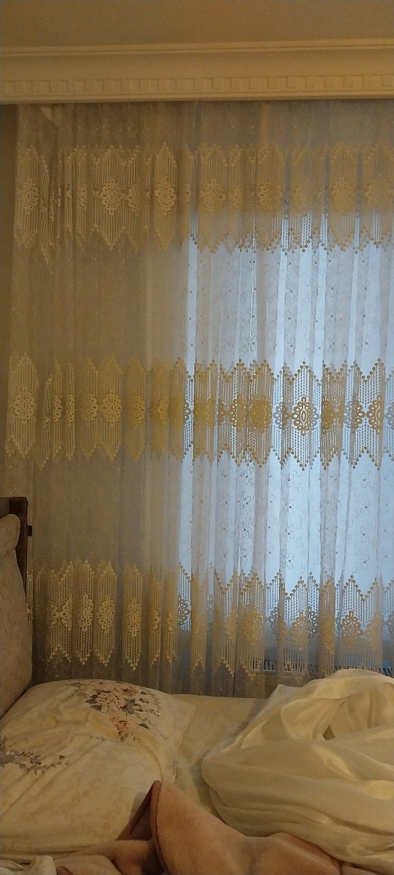 Beyaz Düz Klasik Perde - Görsel 2