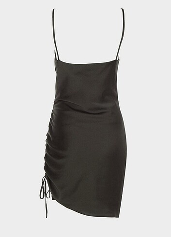 Milla saten elbise - Görsel 5