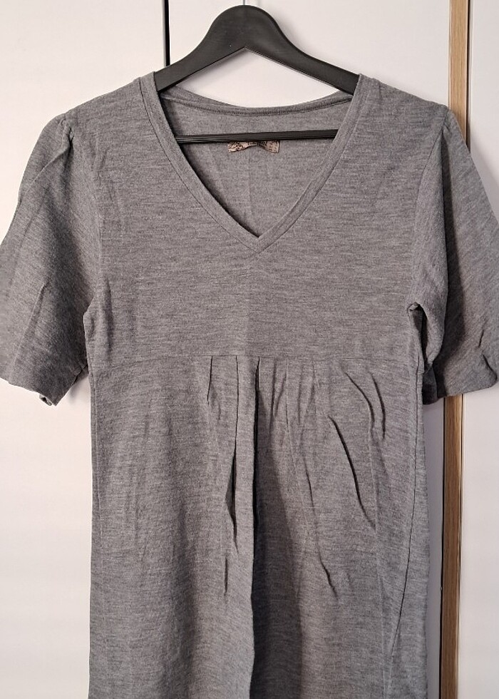 Collezione kol detaylı mini tunik elbise - Görsel 3