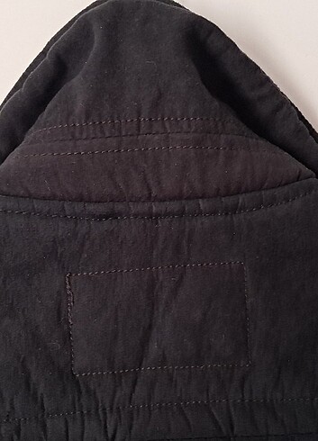 Pull and bear sert kalıplı biker kaban - Görsel 7