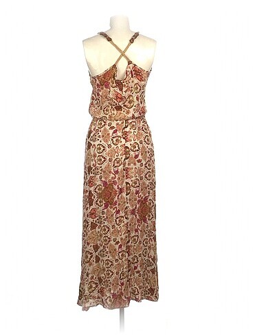 36 Beden Batik Uzun Elbise %70 İndirimli.