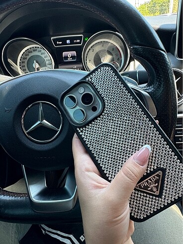 PRADA TELEFON KILIFI KRİSTAL TAŞLI