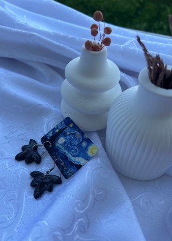 Beden haki Renk Bohem Mini Polimer kil yeşil Küpe