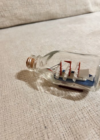 Renkli Gemili Cam Şişe Dekor - Görsel 8