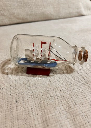 Renkli Gemili Cam Şişe Dekor - Görsel 2