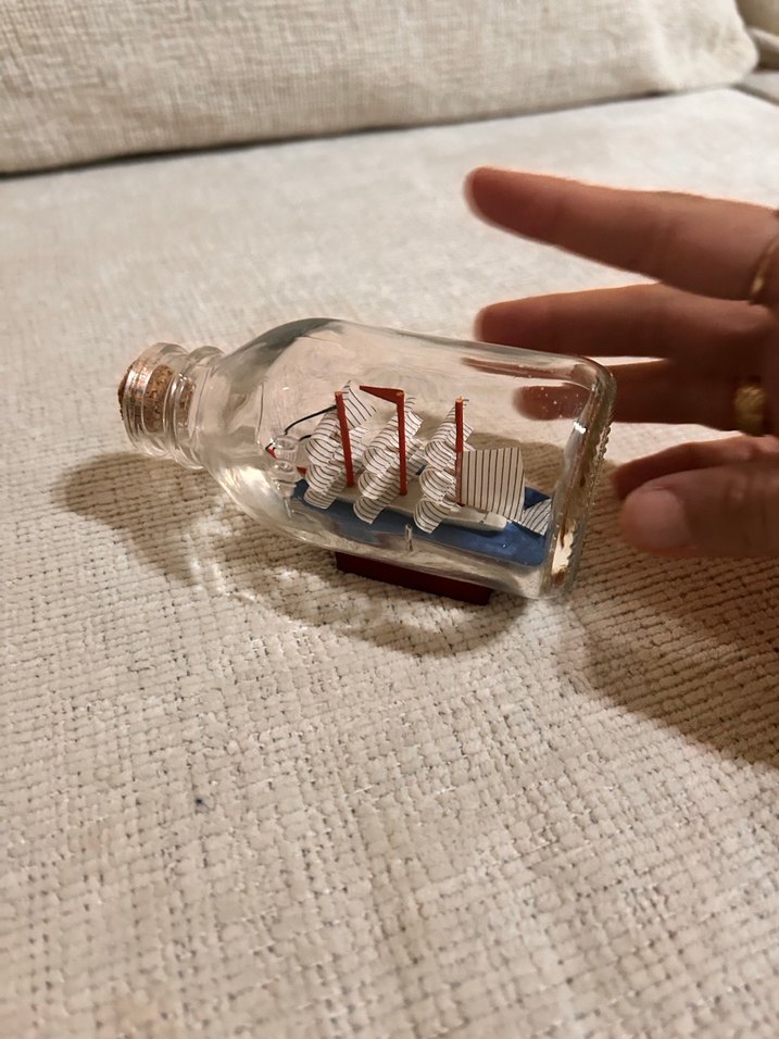 Renkli Gemili Cam Şişe Dekor - Görsel 4