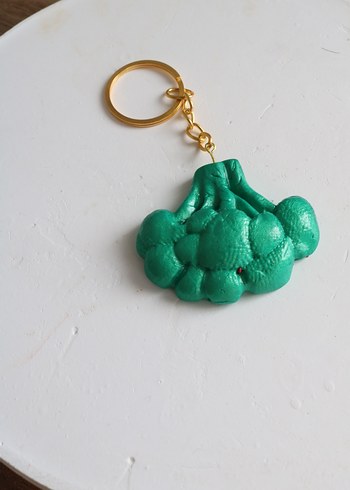 Püsküllü Turkuaz Kadın Anahtarlık - Görsel 5