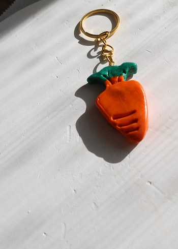 Turuncu Püsküllü Kadın Anahtarlık - Görsel 2