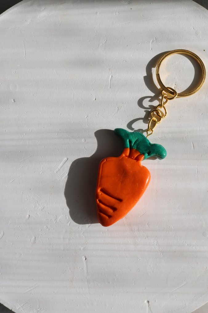 Turuncu Püsküllü Kadın Anahtarlık - Görsel 5