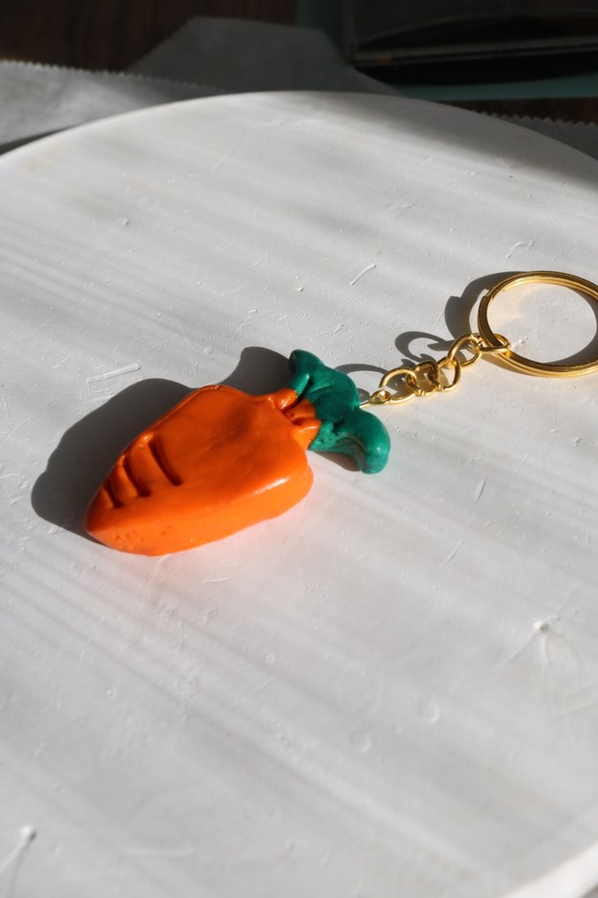 Turuncu Püsküllü Kadın Anahtarlık - Görsel 3