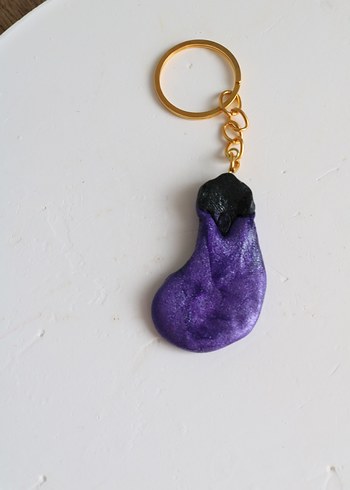 Mor Püsküllü Gotik Anahtarlık - Görsel 3