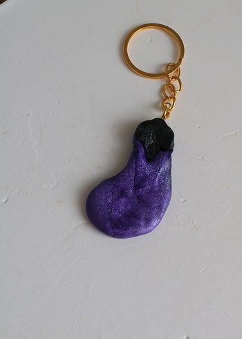 Mor Püsküllü Gotik Anahtarlık - Görsel 4