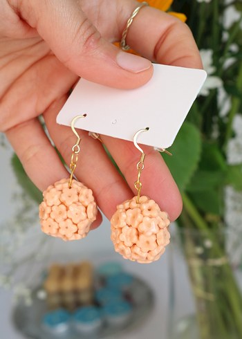 Renkli Boncuklu Mini Bohem Küpe - Görsel 7