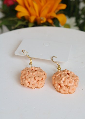 Renkli Boncuklu Mini Bohem Küpe - Görsel 3