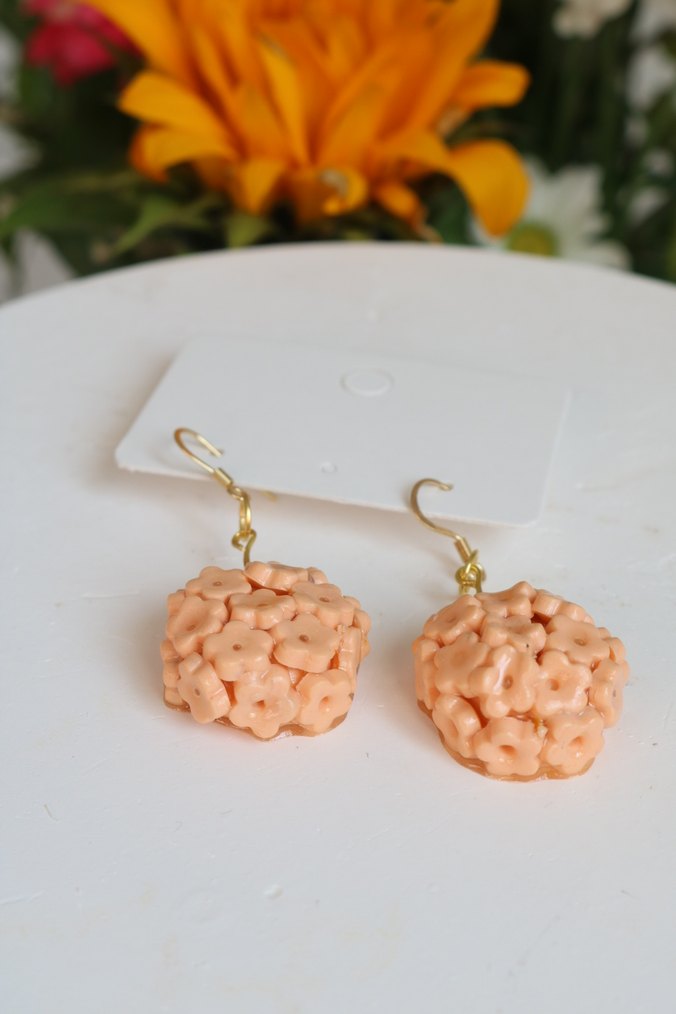 Renkli Boncuklu Mini Bohem Küpe - Görsel 3