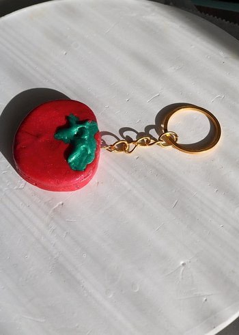 Zincir Detaylı Renkli Kadın Anahtarlık - Görsel 4