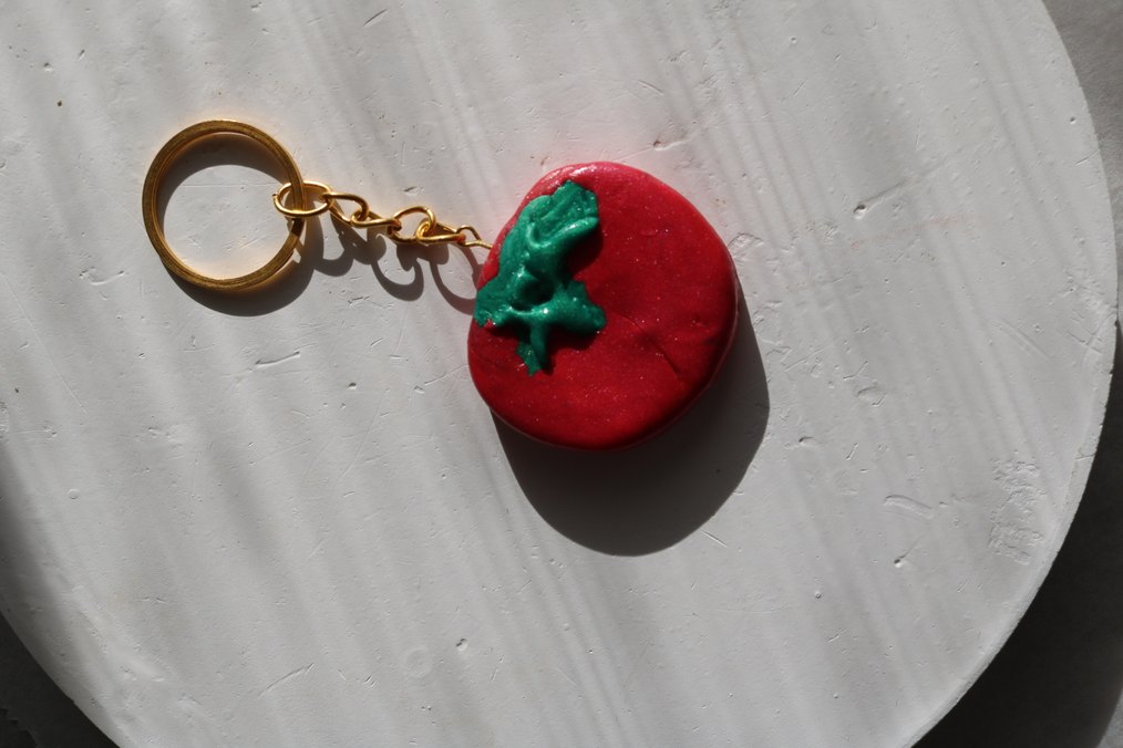 Zincir Detaylı Renkli Kadın Anahtarlık - Görsel 3