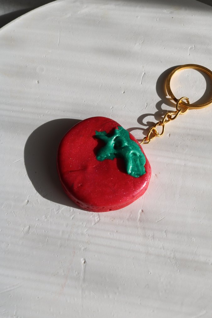 Zincir Detaylı Renkli Kadın Anahtarlık - Görsel 5