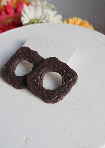 Kahverengi Vintage Erkek Küpeler - Görsel 3