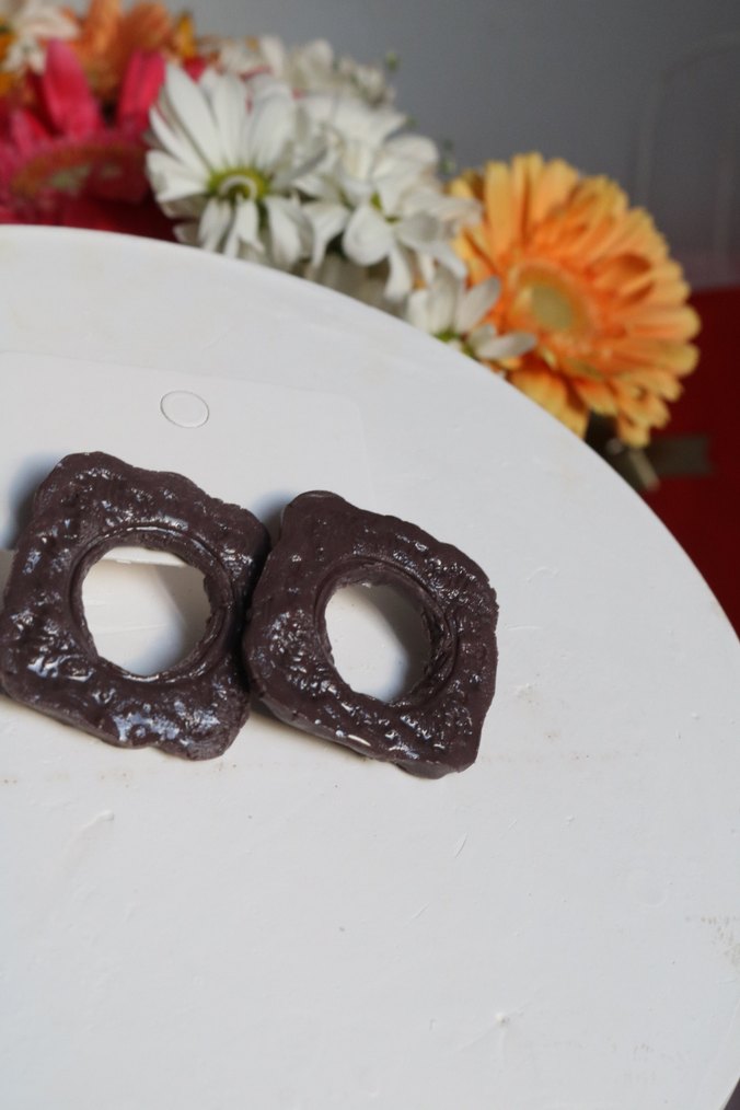 Kahverengi Vintage Erkek Küpeler - Görsel 5