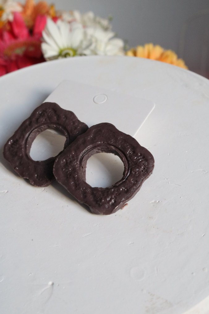 Kahverengi Vintage Erkek Küpeler - Görsel 3