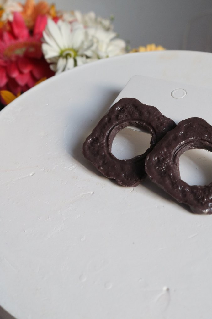 Kahverengi Vintage Erkek Küpeler - Görsel 4