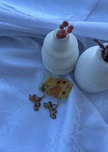Beden çeşitli Renk Mini Desenli Polimer kil Küpe