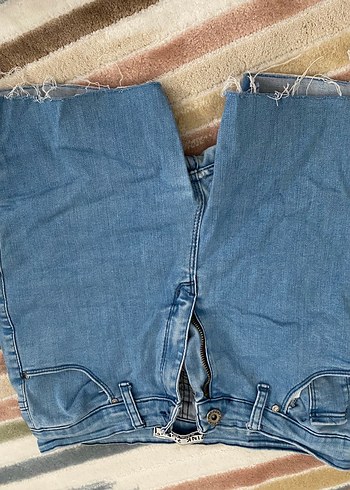Gri Tonlu Kadın Denim mini şort