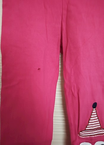 Kız Çocuk Pamuklu Pembe Tayt - Görsel 2