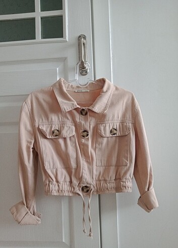 Crop ceket