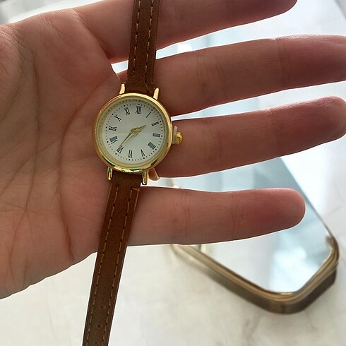 Michael Kors Kahverengi kordonlu minimal saat