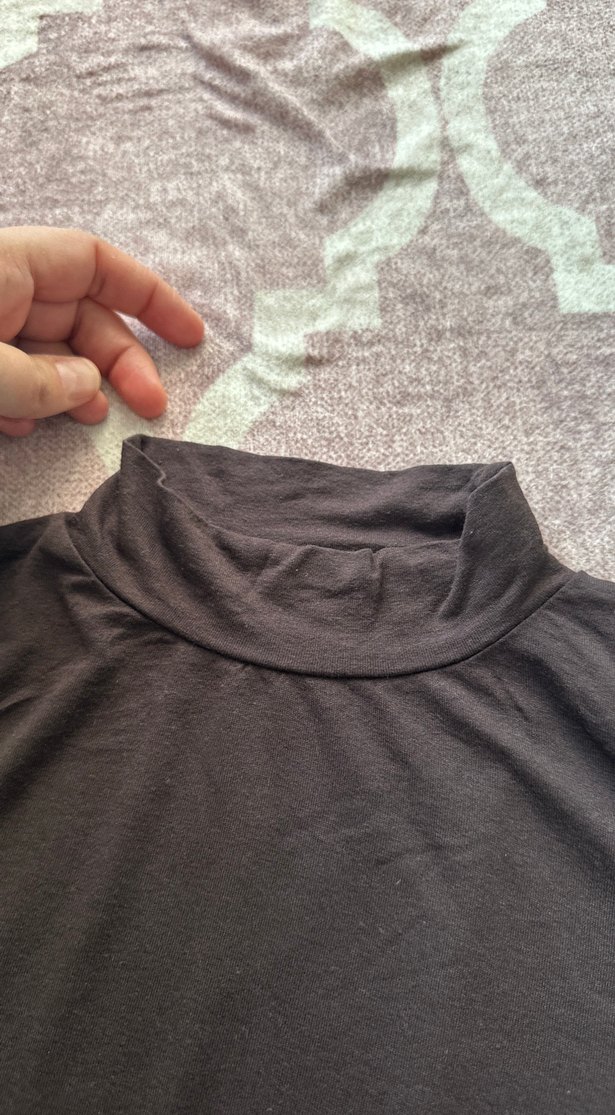 Siyah Boğazlı Uzun Kollu tesettür içlik - Görsel 3