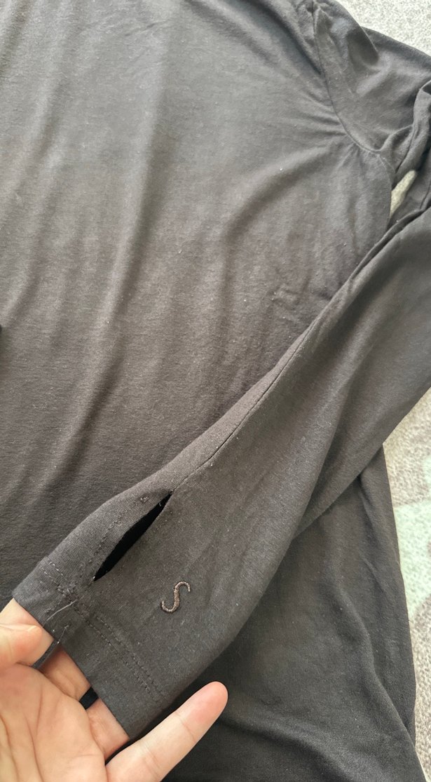 Siyah Boğazlı Uzun Kollu tesettür içlik - Görsel 2