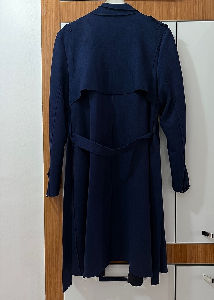 Kadın süet trenç - Görsel 2