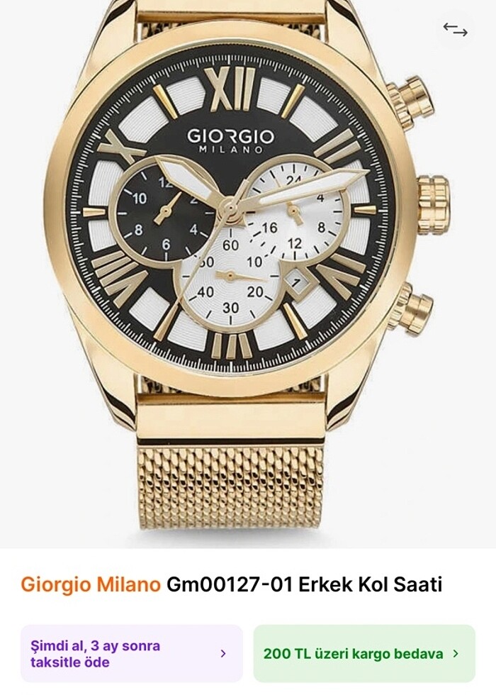 Giorgio milano saat - Görsel 2