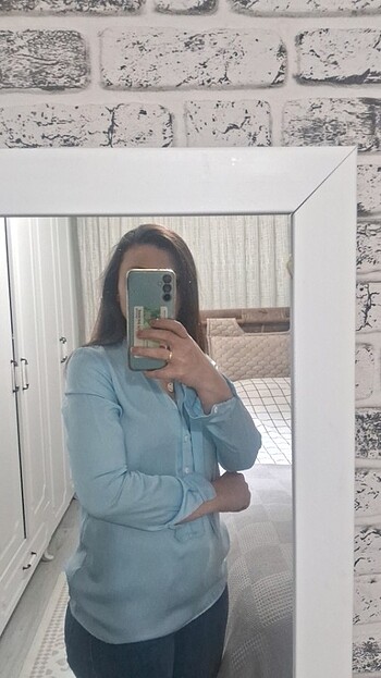 Saten gömlek  - Görsel 2