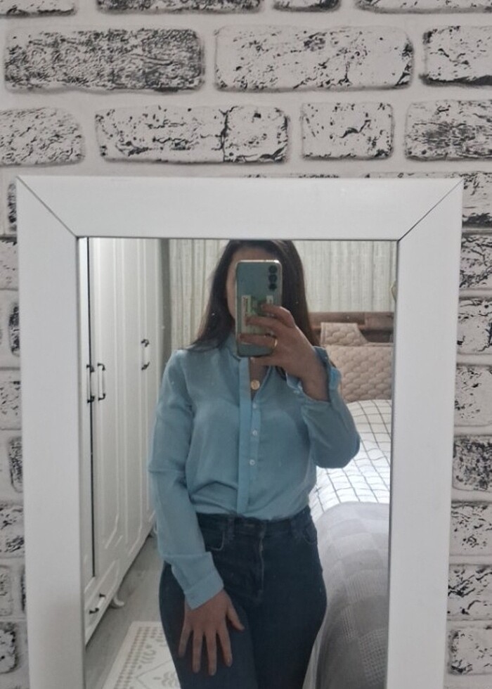 Saten gömlek  - Görsel 5