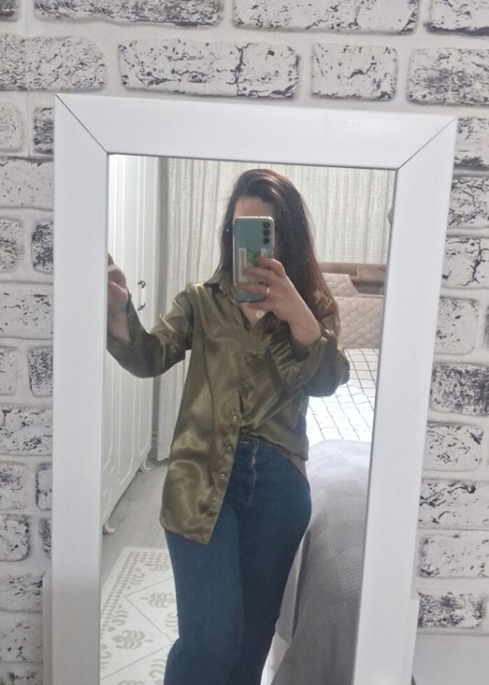 Saten gömlek  - Görsel 3