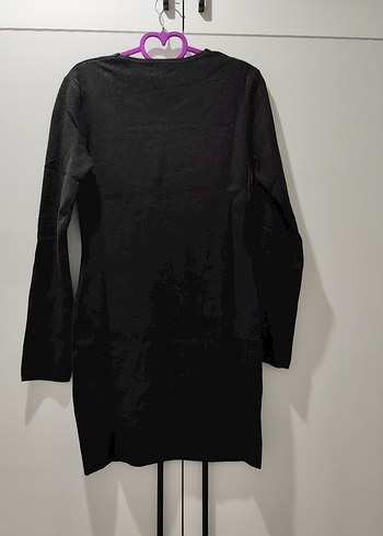 H&M Siyah Uzun Kollu Triko Elbise - Görsel 3