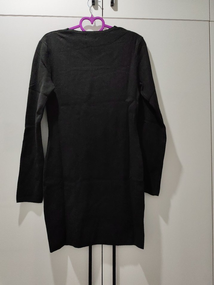 H&M Siyah Uzun Kollu Triko Elbise - Görsel 3