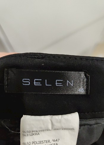 Siyah Kadın Ofis Kumaş Pantolon - Görsel 7