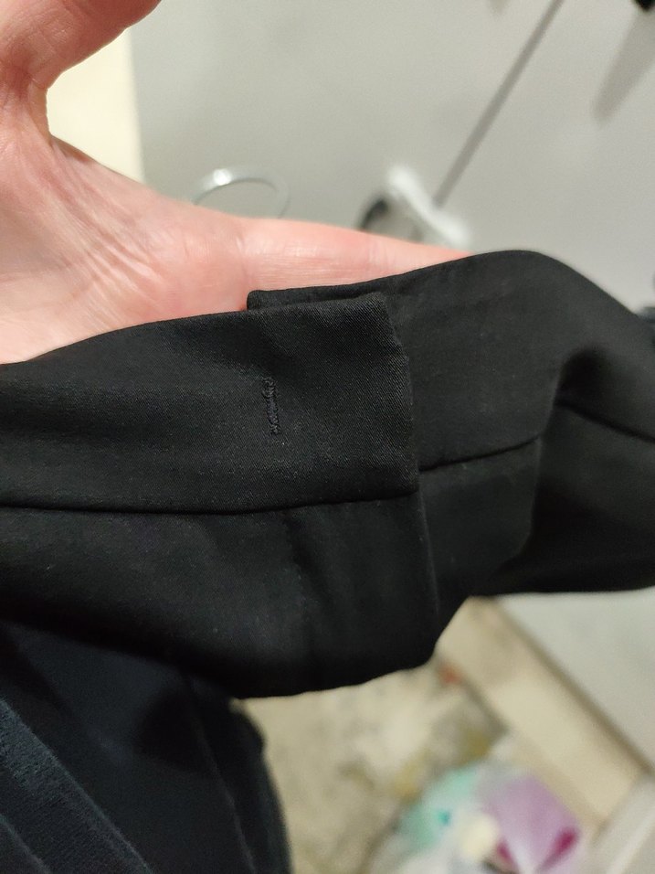 Siyah Kadın Ofis Kumaş Pantolon - Görsel 4