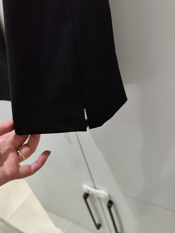 Siyah Kadın Ofis Kumaş Pantolon - Görsel 3